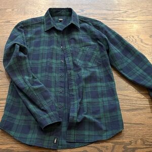 Swell Navy and Forest Plaid Button Down Shirt